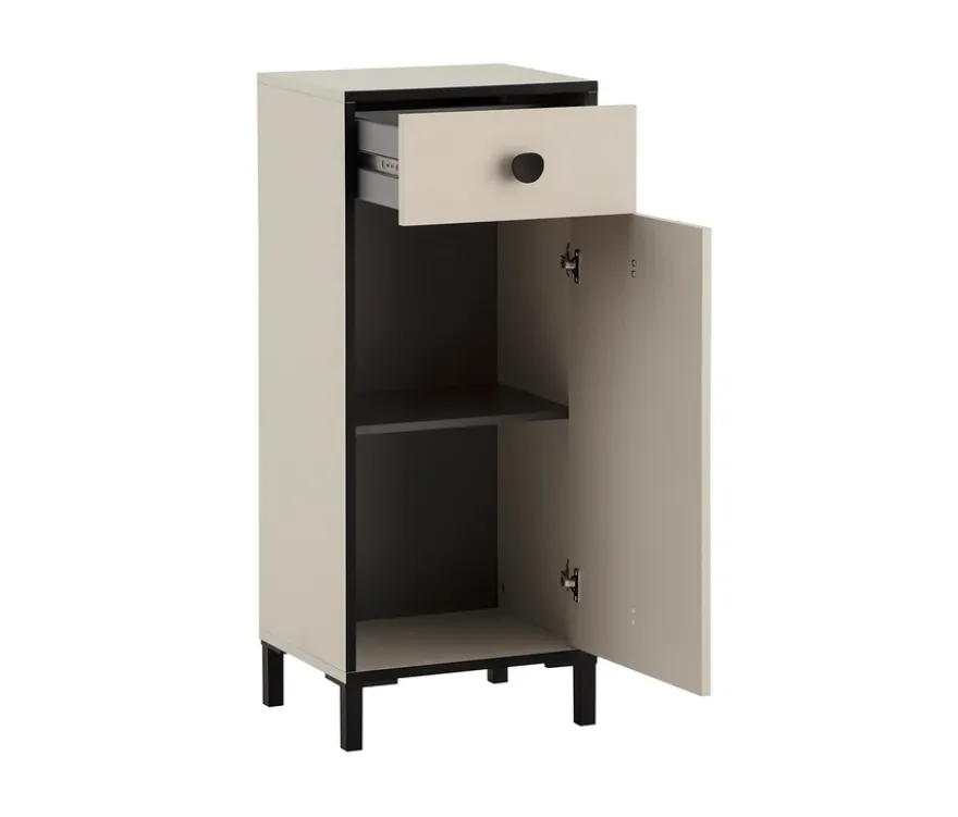 Highboard »Edda« 1 Tür und 1 Schublade, cremebeige
