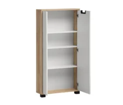 Highboard »Emmik«, weißeiche-matt-weiß