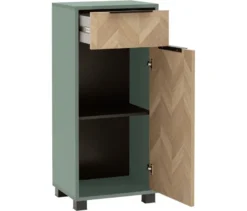 Highboard »Piazza«, pistazie/Fischgräten-Dekor