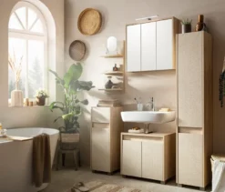Highboard »Sander«, weißeiche/Canasta