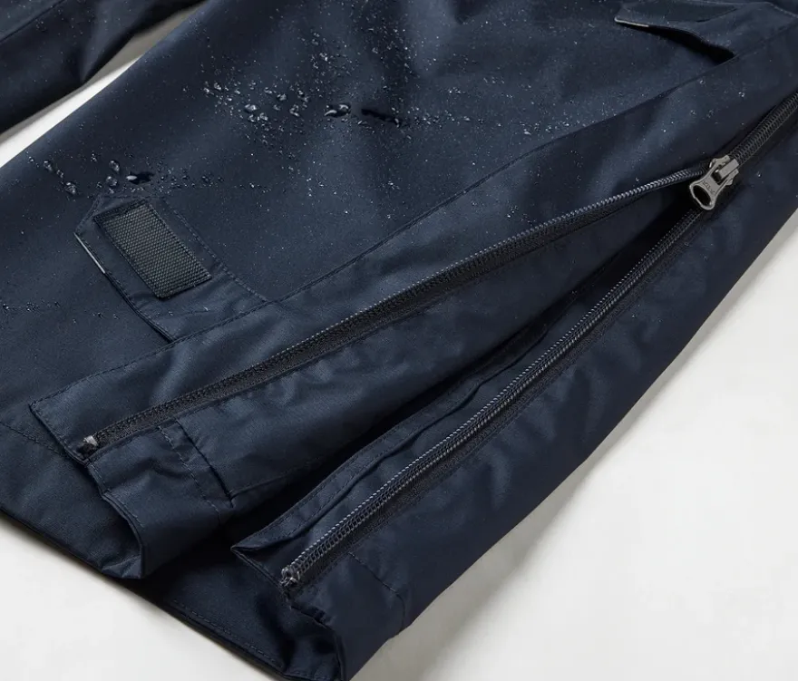 High-Tech-Regenhose mit durchgehendem Reißverschluss