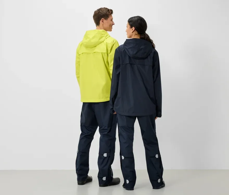 High-Tech-Regenhose mit durchgehendem Reißverschluss