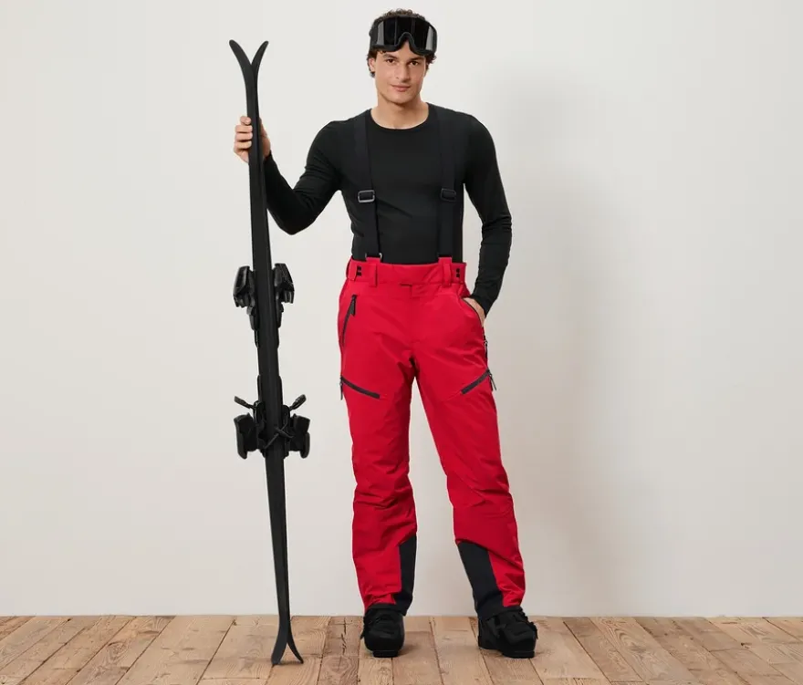 High-Tech-Skihose, rot