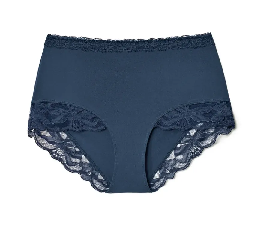 Highwaist-Panty, blau
