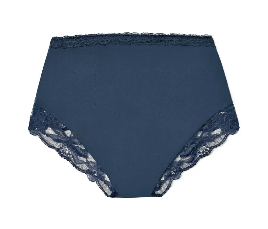 Highwaist-Panty, blau