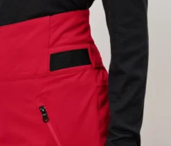 High-Waist-Skihose, rot
