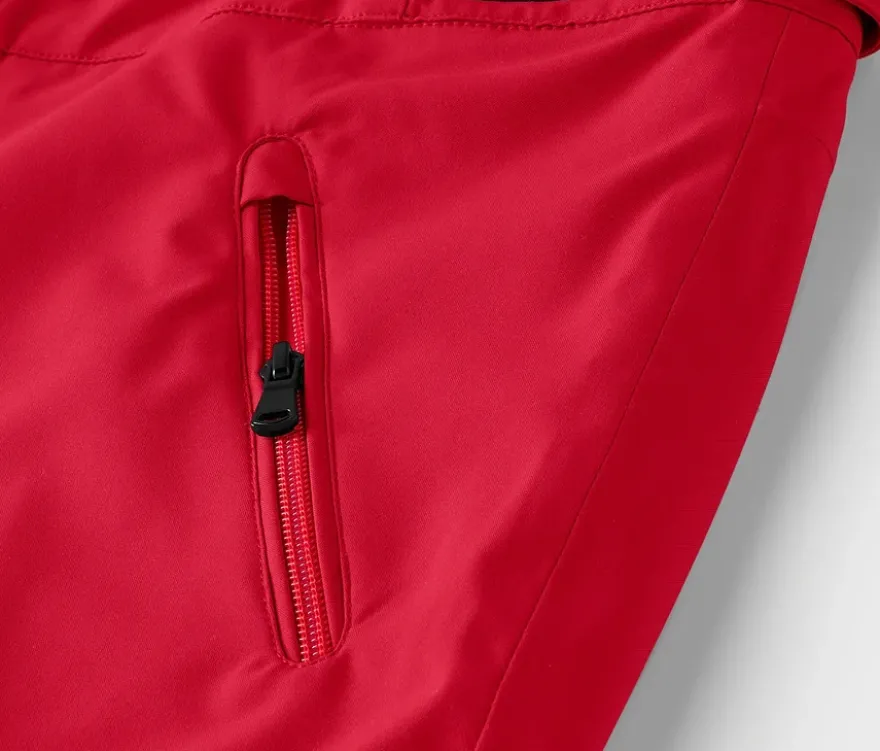 High-Waist-Skihose, rot