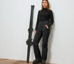High-Waist-Skihose, schwarz