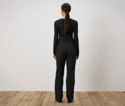 High-Waist-Skihose, schwarz