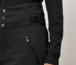 High-Waist-Skihose, schwarz