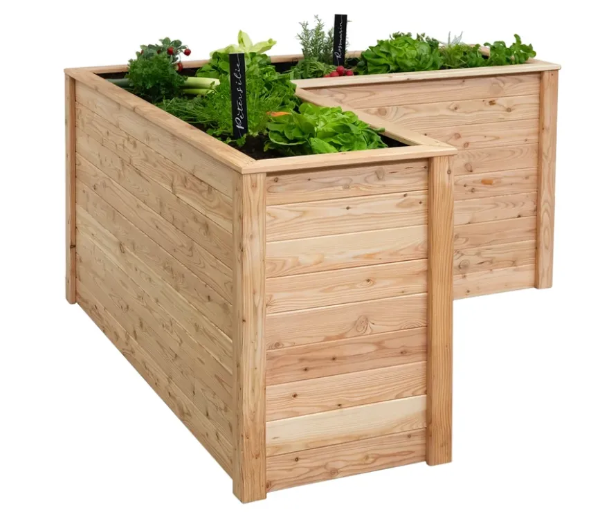Hochbeet, L-Form, Lärche