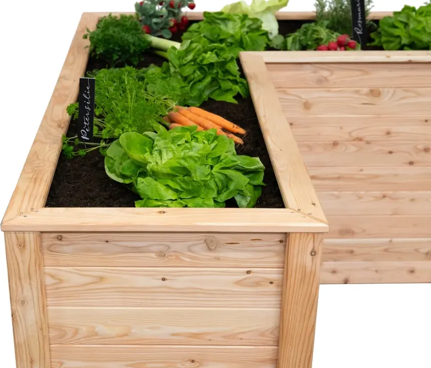 Hochbeet, L-Form, Lärche