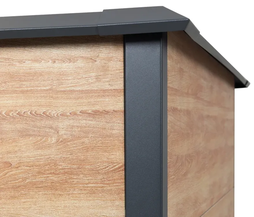 Hochbeet Schneckenschutz, ca. 100 cm, Holzoptik
