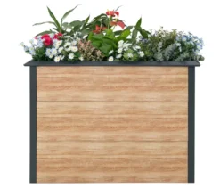 Hochbeet Schneckenschutz, ca. 100 cm, Holzoptik