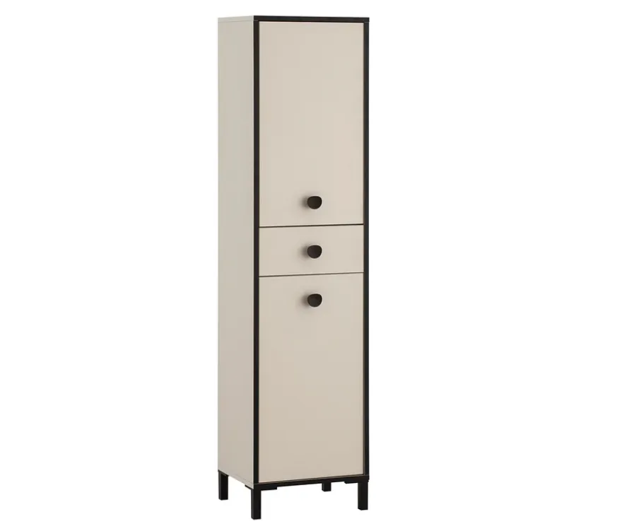Hochschrank »Edda«, 2 Türen und 1 Schublade, cremebeige