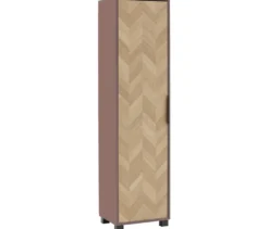 Hochschrank »Piazza«, mauve/Fischgräten-Dekor