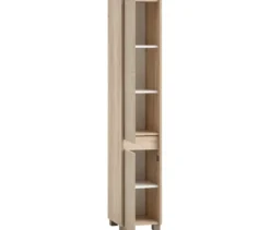 Hochschrank »Sander«, weißeiche/Canasta, 30,2 x 33 x 164,5 cm