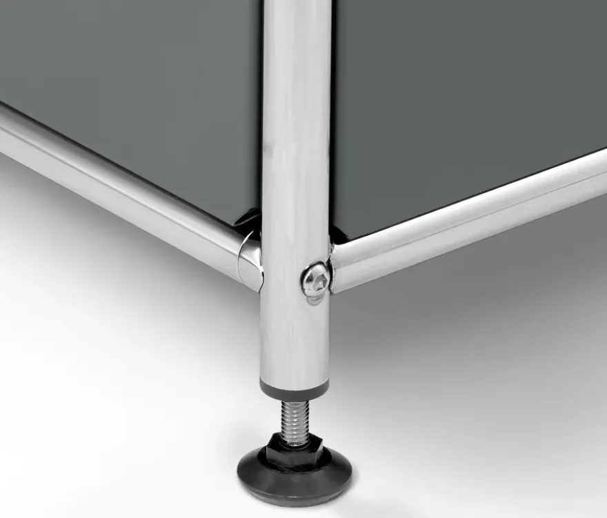 Hohes Regal Metall »CN3« mit Klappenfach, grau