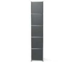 Hohes Regal Metall »CN3« mit Klappenfach, grau