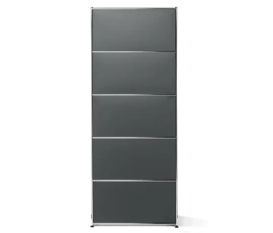 Hohes Regal Metall »CN3« mit Klappenfach, grau