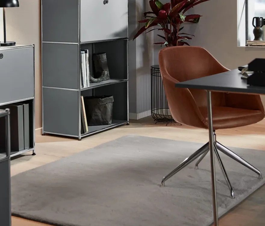 Hohes Regal Metall »CN3« mit Klappenfach, grau
