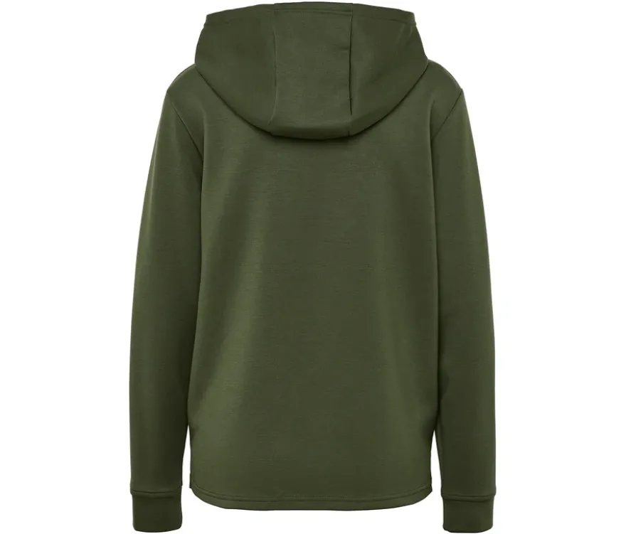 Hoodie aus Modal-Mix, dunkelgrün