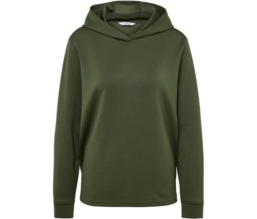 Hoodie aus Modal-Mix, dunkelgrün