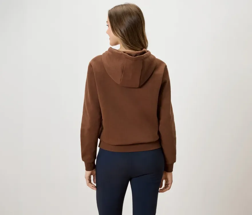 Hoodie, cognac