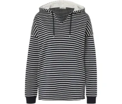 Hoodie, dunkelblau gestreift