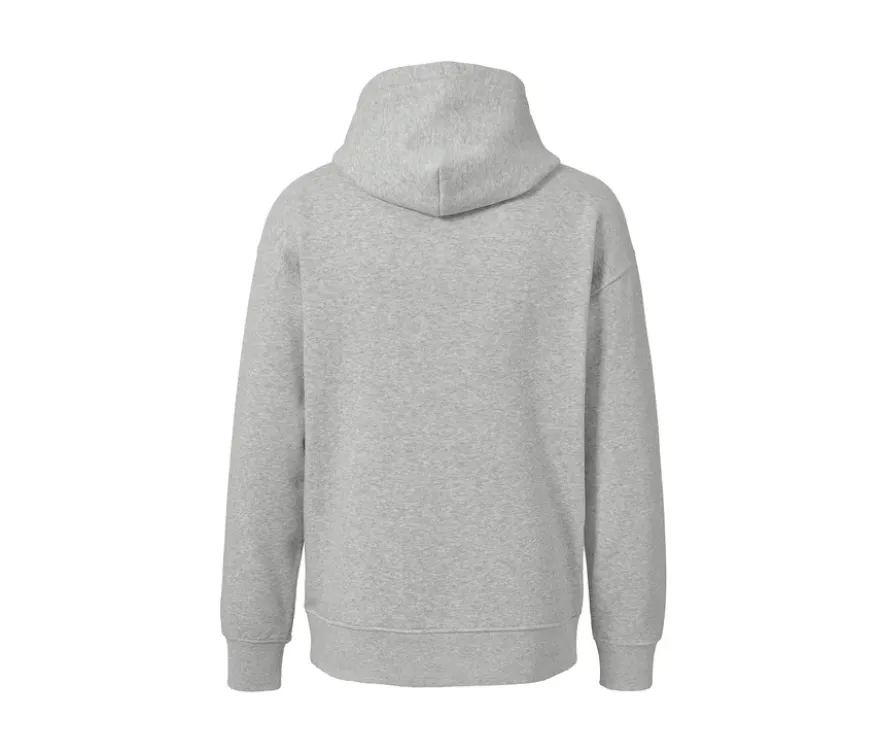 Hoodie, grau meliert