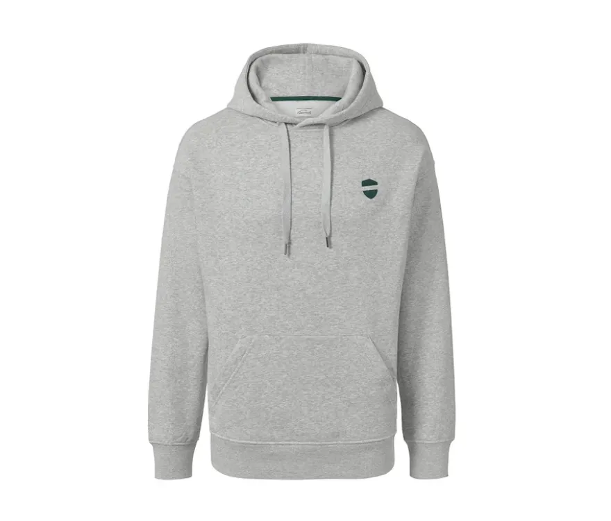 Hoodie, grau meliert