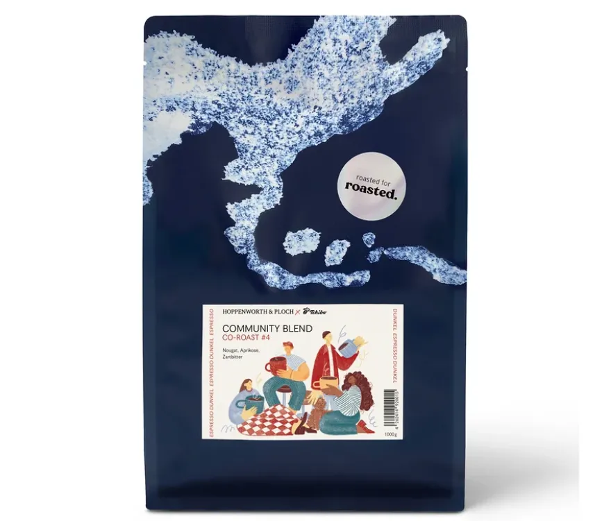 Hoppenworth & Ploch x roasted. - Community Blend Co-Roast #4 Espresso - 1 kg Ganze Bohne