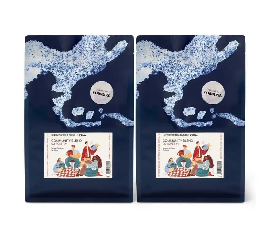 Hoppenworth & Ploch x roasted. - Community Blend Co-Roast #4 Espresso - 2 x 1 kg Ganze Bohne