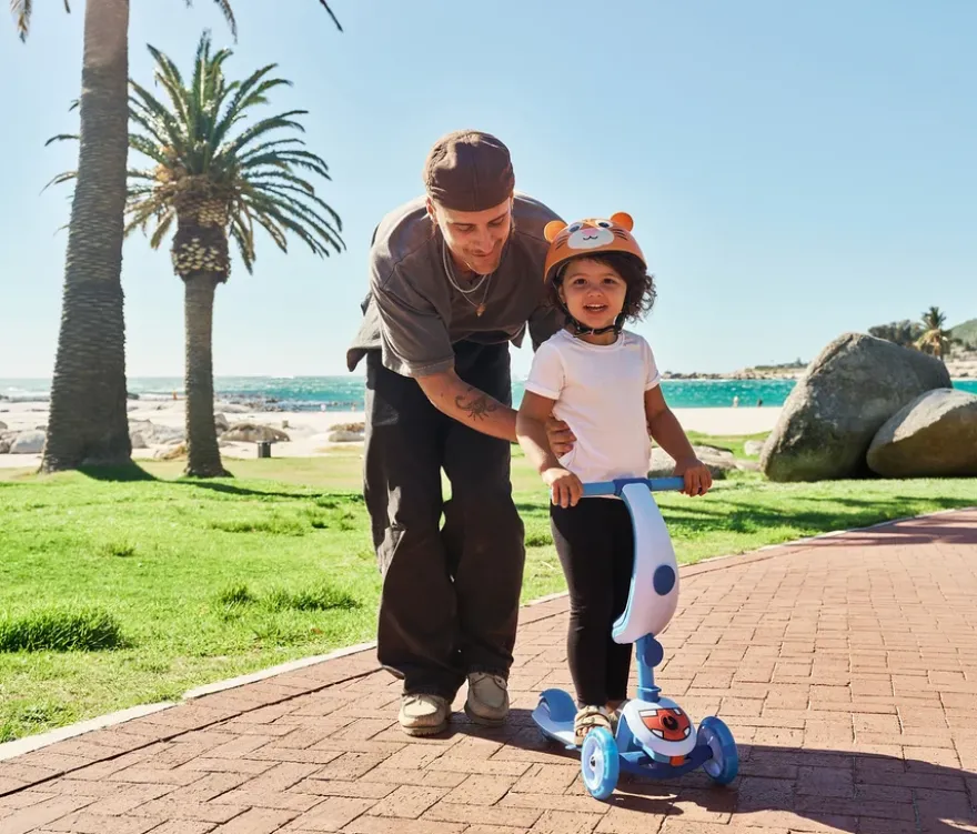 Hudora 4-in-1-Scooter, Cyan