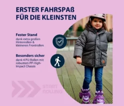 HUDORA Rollschuhe »My First Quad«, Gr. 30–33, lavender