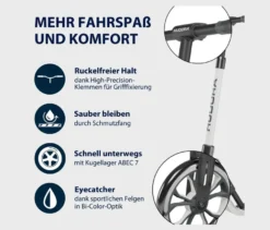 HUDORA Scooter»BigWheel® 205« advanced, grau-weiß