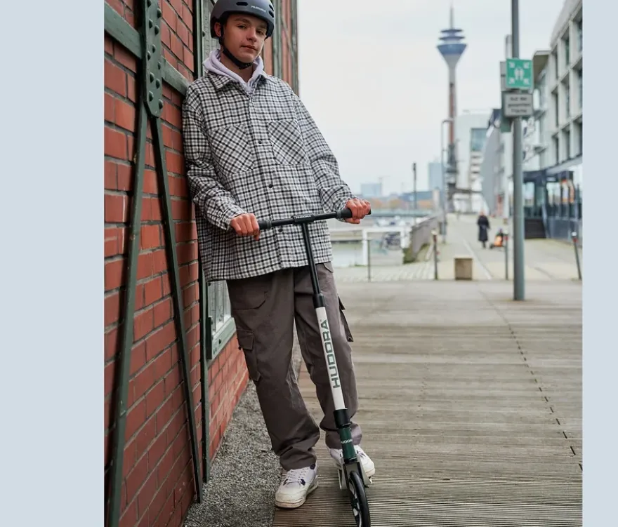 HUDORA Scooter»BigWheel® 205« advanced, grau-weiß