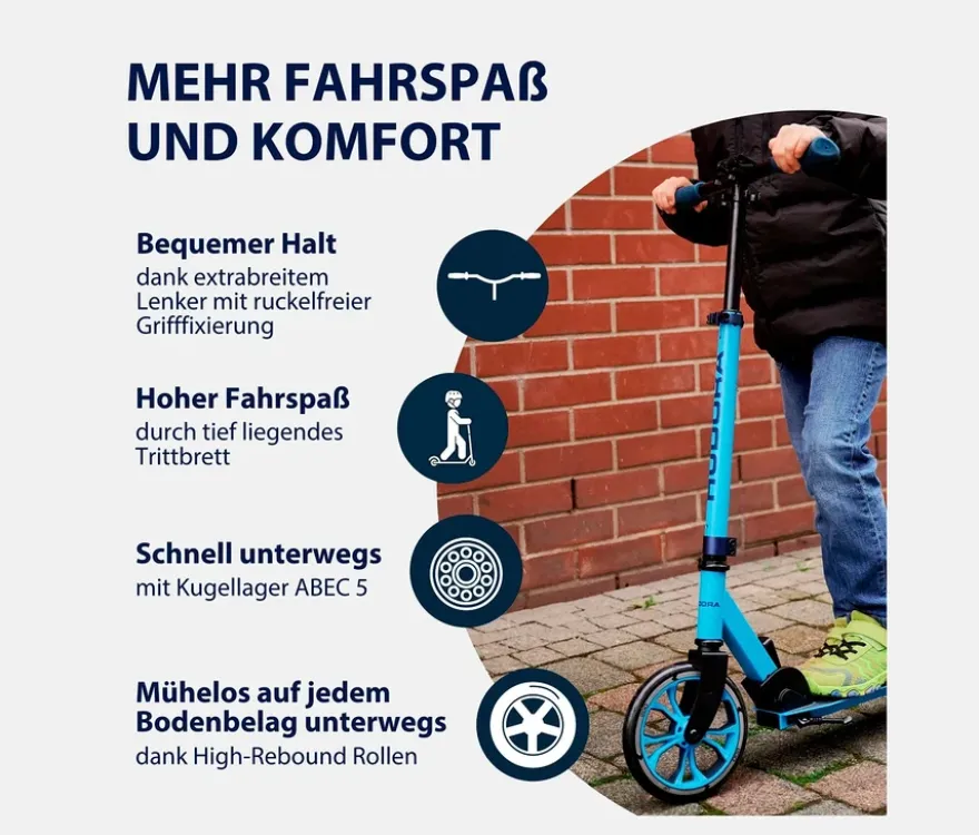 HUDORA Scooter »Up 200«, grau