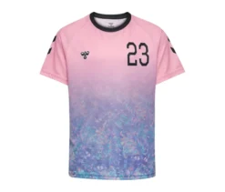 hummel® »HMLJR Shimmer T-Shirt S/S«, rosa