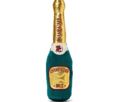 Hunde-Plüschspielzeug »Champagnerflasche«
