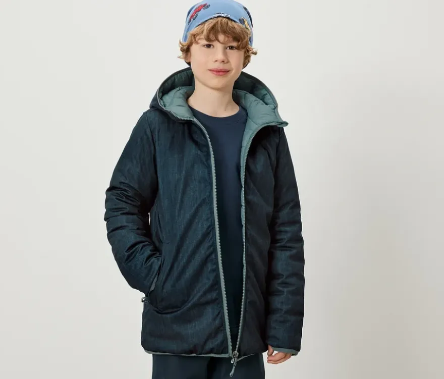 2-in-1-Kinder-Softshell-und-Steppjacke