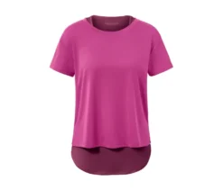 2-in-1-Kurzarm-Sportshirt, pink