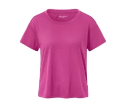 2-in-1-Kurzarm-Sportshirt, pink