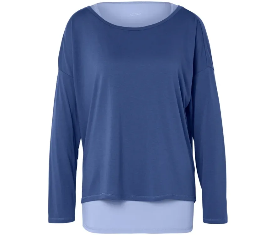 2-in-1-Sportshirt, blau