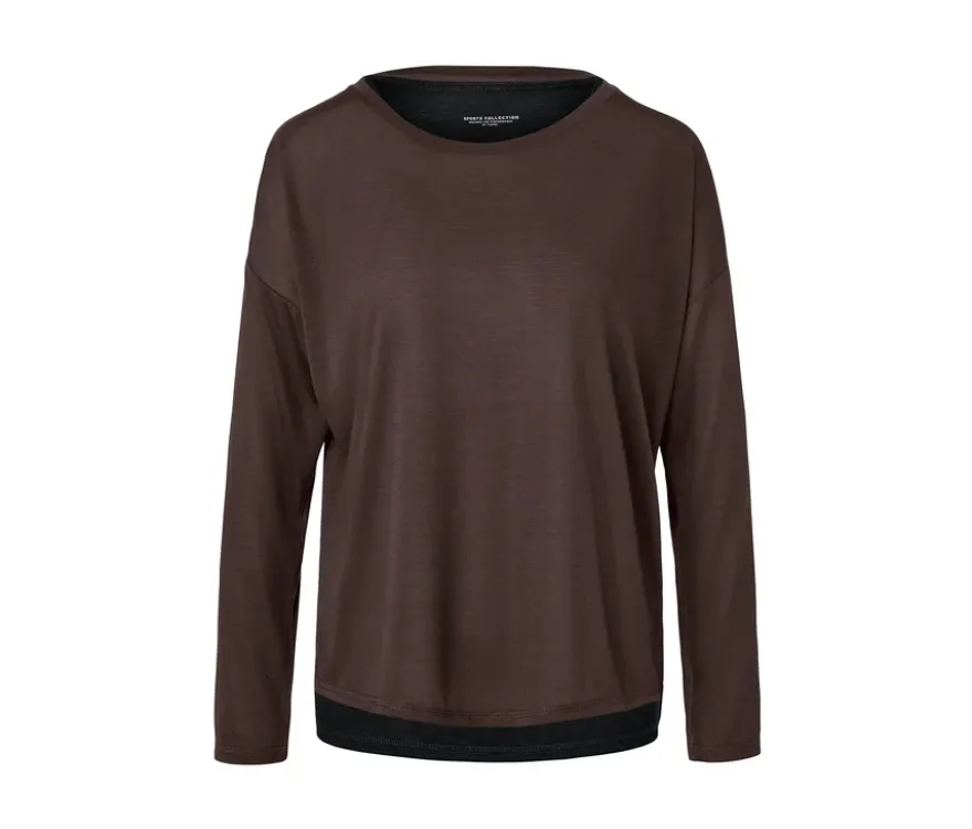 2-in-1-Sportshirt, braun