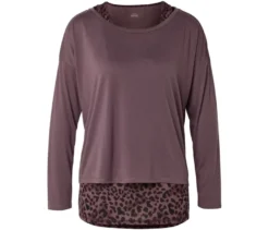 2-in1-Sportshirt, mauve/Alloverprint