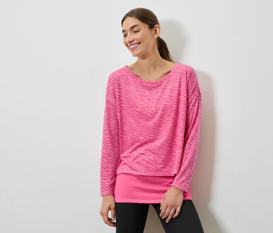 2-in-1-Sportshirt, pink
