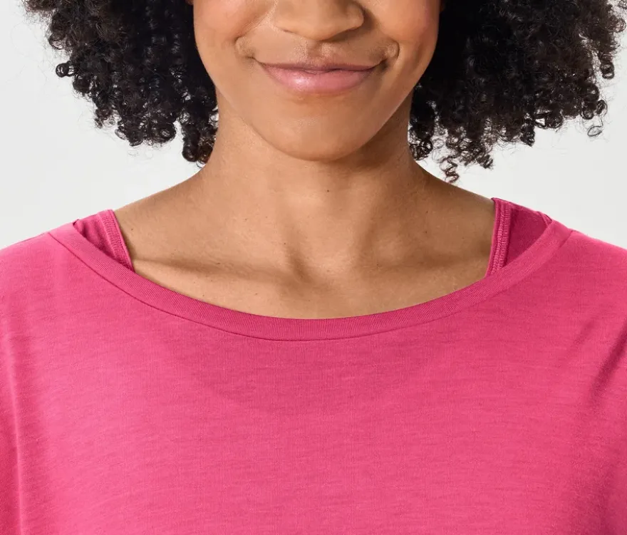 2-in-1-Sportshirt, rosa