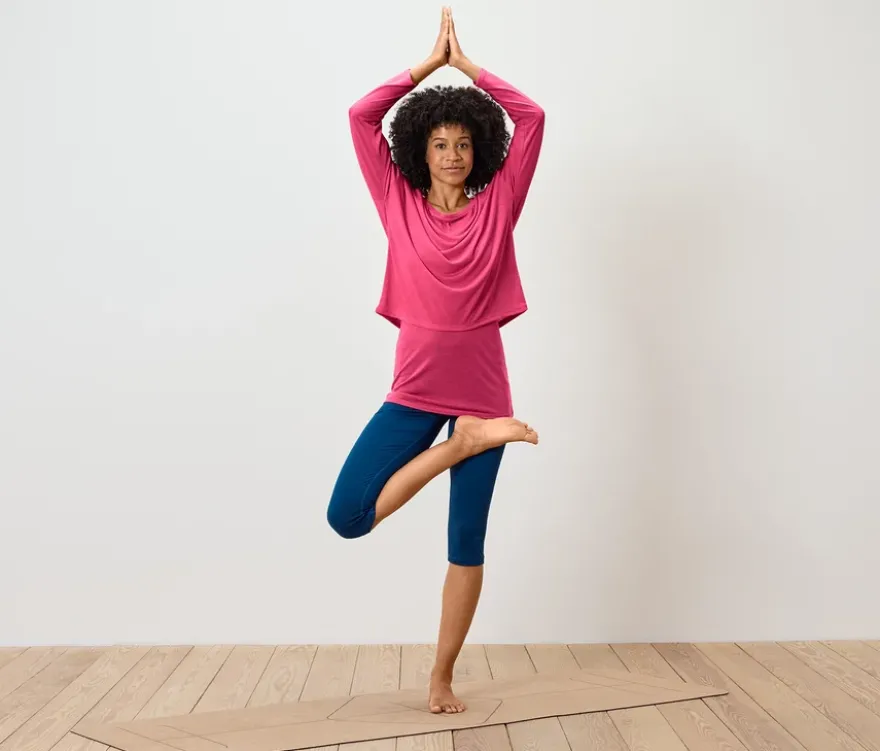 2-in-1-Sportshirt, rosa