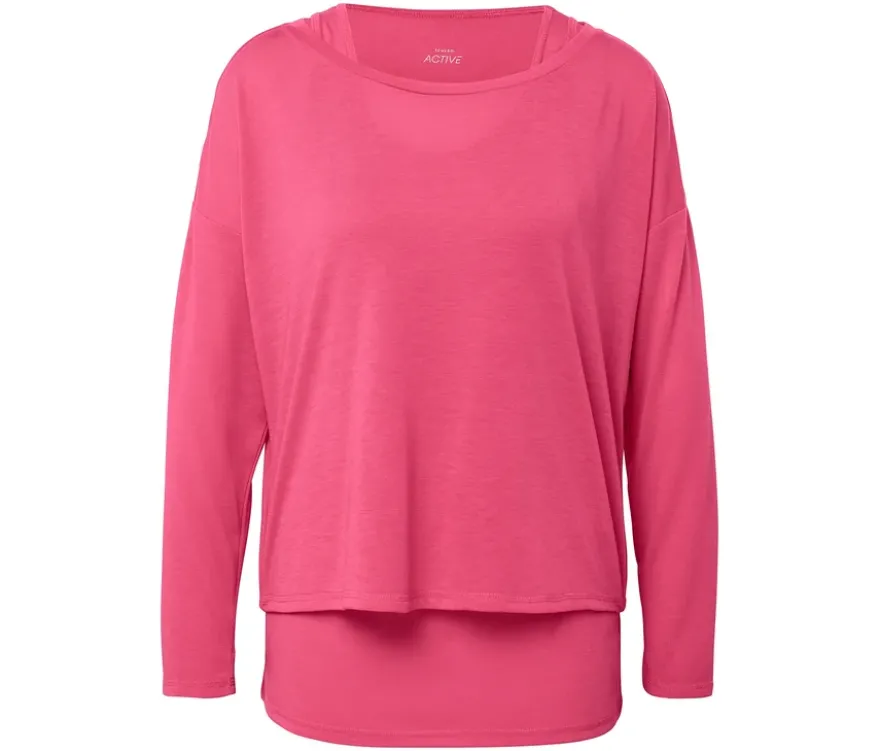 2-in-1-Sportshirt, rosa